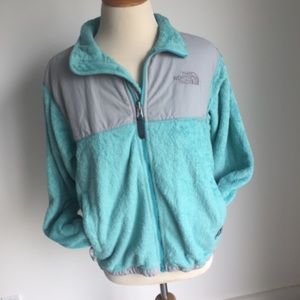 Lg Youth Juniors North Face Fleece Aqua